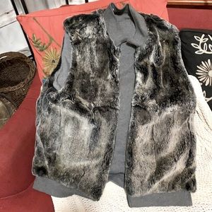 Michael Kors rabbit fur vest reversible